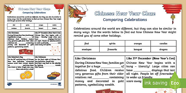 chinese new year essay 150 words