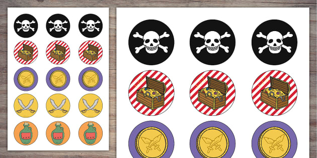 Printable Pirate Cake Toppers Twinkl Party teacher Made 