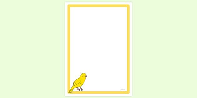 FREE! - Cute Bird Page Border | Page Borders | Twinkl