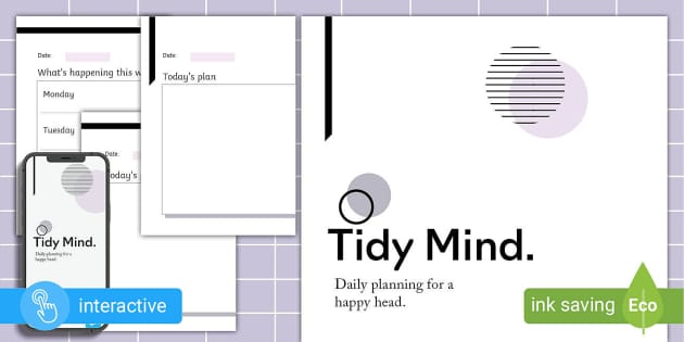 Tidy Mind Planner | Mental Health Diary | Twinkl - Twinkl