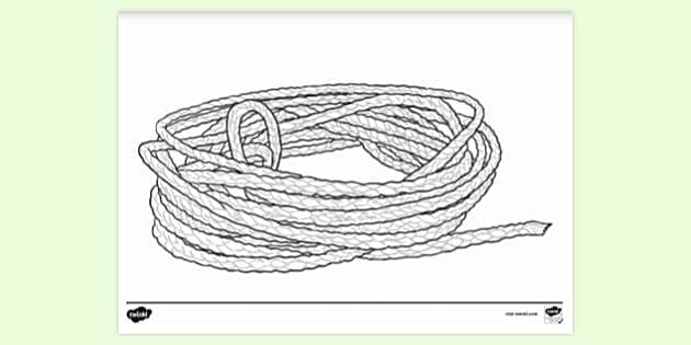 rope coil drawing