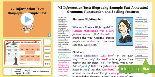 biography examples year 2