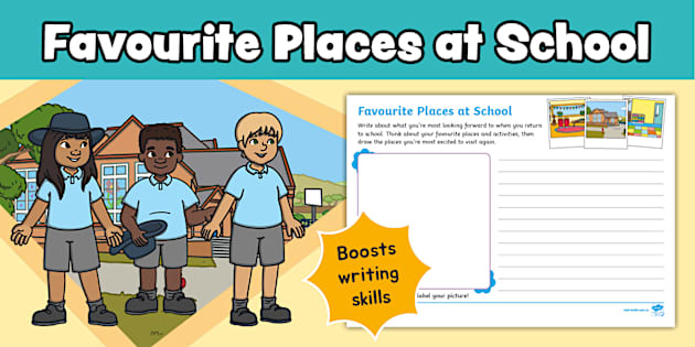 Favourite Places at School Worksheet