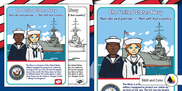 United States Navy Classroom Poster | Resources | Twinkl USA