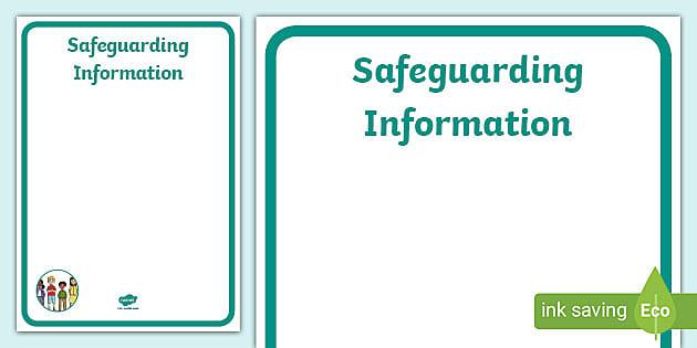 Safeguarding Information Poster (teacher Made) - Twinkl