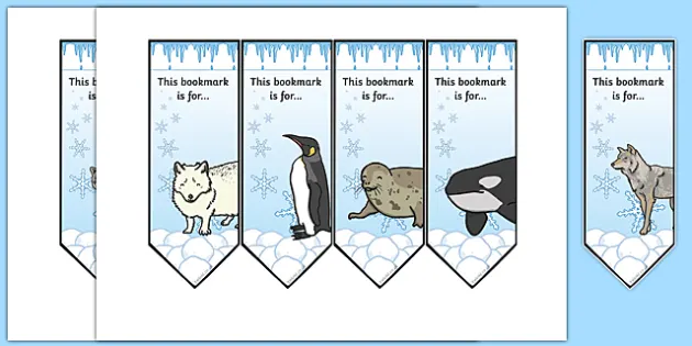 Polar Animals Bookmarks (teacher made) - Twinkl