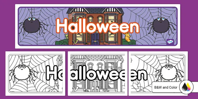 Printable Halloween Banner | Classroom Decorations | Twinkl