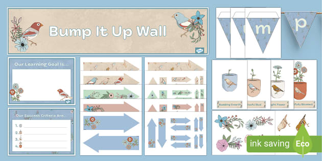 BOHO Bump It Up Wall - F-2 - Classroom Displays - Twinkl