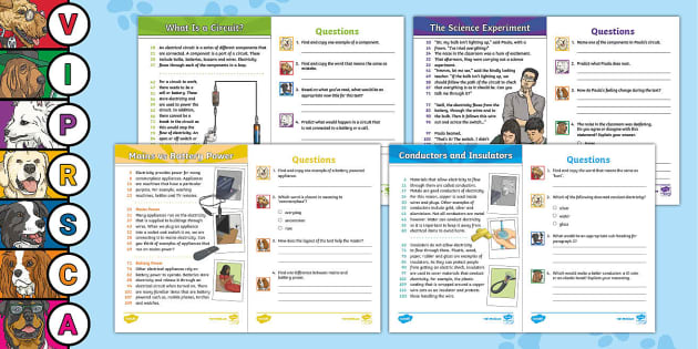 LKS2 Electricity 60-Second Reads Activity Pack - Twinkl