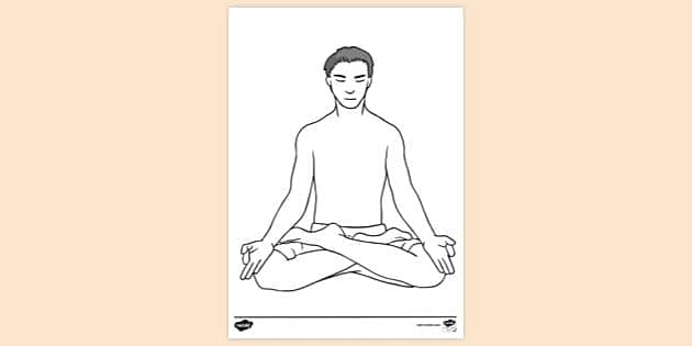 t tp 2663894 lotus position meditation colouring sheet ver 1