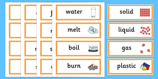 Examples Of Solids Liquids And Gases