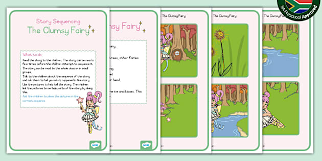 Preschool: Story Sequencing - The Clumsy Fairy - Twinkl