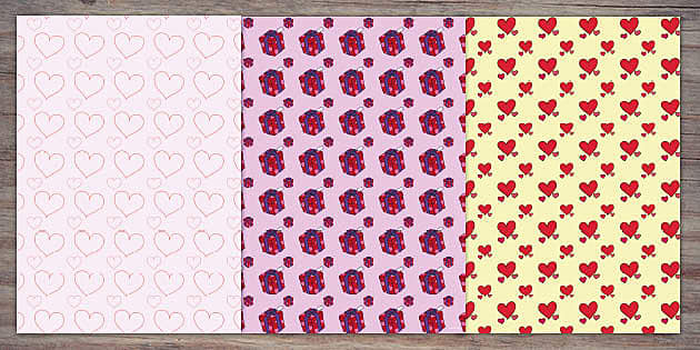 Hearts Mother's Day Wrapping Paper