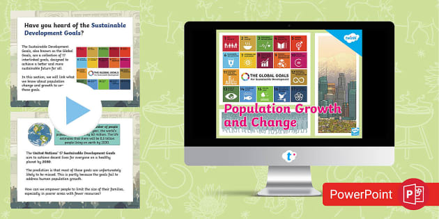 Population Growth and Change PowerPoint Grade 7 - Twinkl