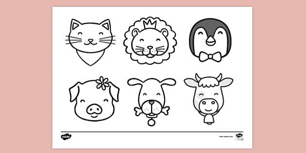Free Printable Animal Cute Colouring Pages For Kids of All Ages