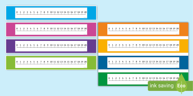 Number Line to 20 | Basic counting resource for numeracy