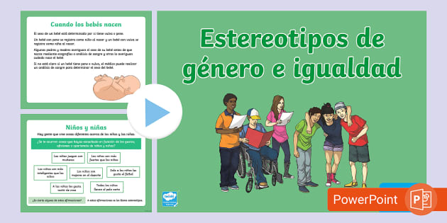 Presentación: Estereotipos de género e igualdad - Twinkl