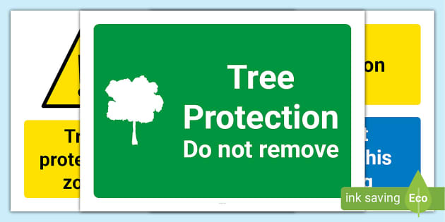 Free Tree Protection Signs Primary Resources Twinkl 