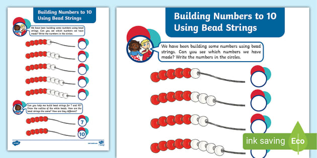 100 Bead String Activities. Great for EYLF and F-2 students.