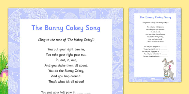 The Bunny Cokey Song (teacher made) - Twinkl