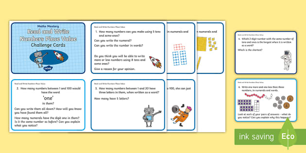 Year 2 Read and Write Numbers to 100 Place Value Maths Mastery ...