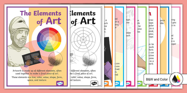 The Principles of Design Printable Handouts, Posters & Bulletin Board  Collection