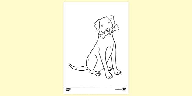 free-dog-colouring-page-printable-teacher-made-twinkl
