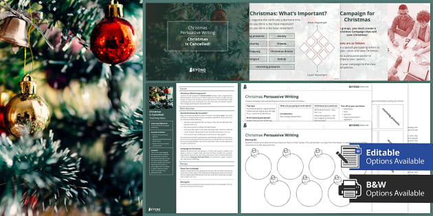 Christmas Persuasive Writing Differentiated Lesson Pack