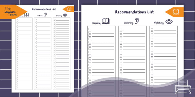 Task List Slt SLT Planner | Recommendations List | Teacher Planner