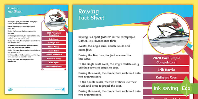 Australia Rio Paralympics 2016 Rowing Display Poster
