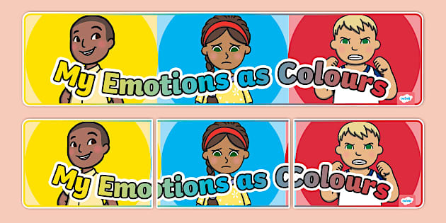 My Emotions as Colours Display Banner (teacher made)