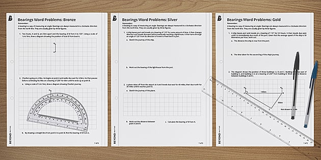 👉 Bearings | Maths Word Problems | GCSE Maths | Beyond