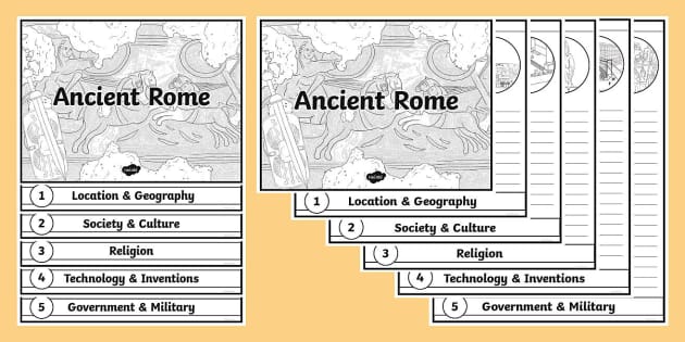 Sixth Grade Ancient Rome Flipbook (teacher made) - Twinkl