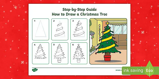 Free Christmas Tree Coloring Pages For Kids