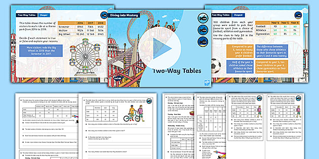 two way tables year 5