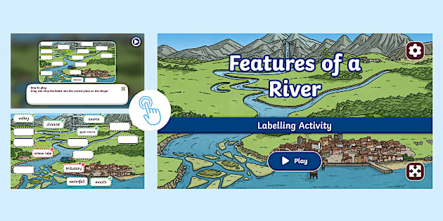 Features of a River Interactive Labelling Activity
