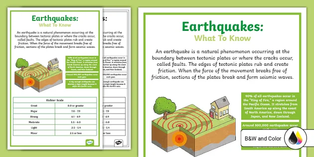earthquake cross section