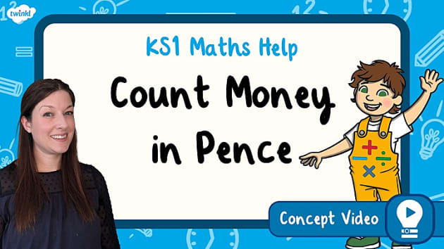 👉 Count Money in Pence (Measurement) | KS1 Maths Concept Video