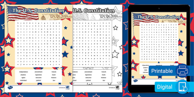 free-the-u-s-constitution-word-search-teacher-made