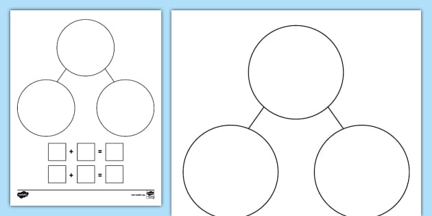 Blank Number Bond Template (teacher made) - Twinkl