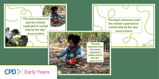 Outdoor Quote Poster - Early Years CPD - Outdoor Poster