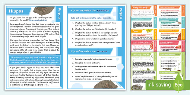 Reading Comprehension Challenge Cards Teacher Made