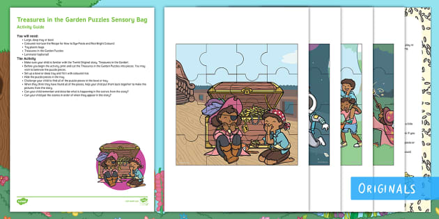 Treasures in the Garden Sensory Puzzles Busy Bag Resource Pack for Parents