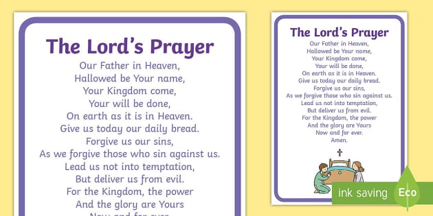 The Lord's Prayer Display Posters (teacher made) - Twinkl