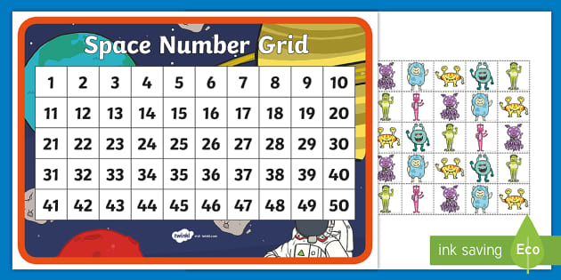 Counting Numbers Grid 1 To 100 | Maths Resources - Twinkl