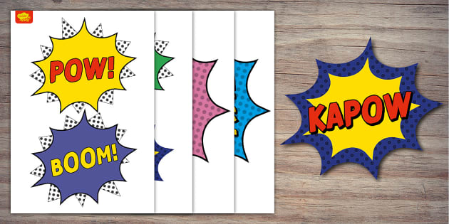 Superhero Printable Signs | Twinkl Party (teacher made)