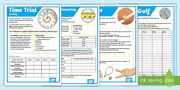 Math at Work Olympics: Math Olympics Activities