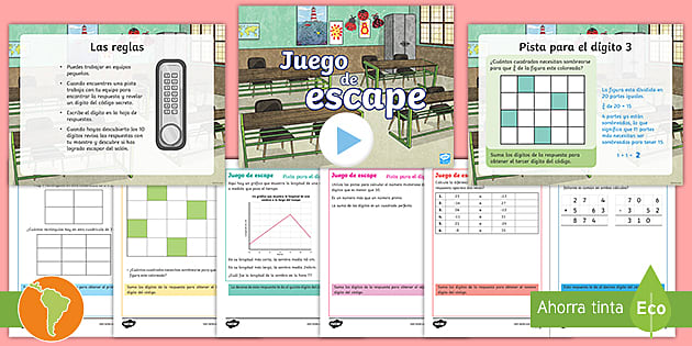 FREE! - Juego de escape: Matemáticas 6° grado - Twinkl