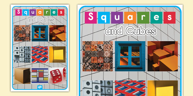 Squares and Cubes Photo Display Poster (teacher made)