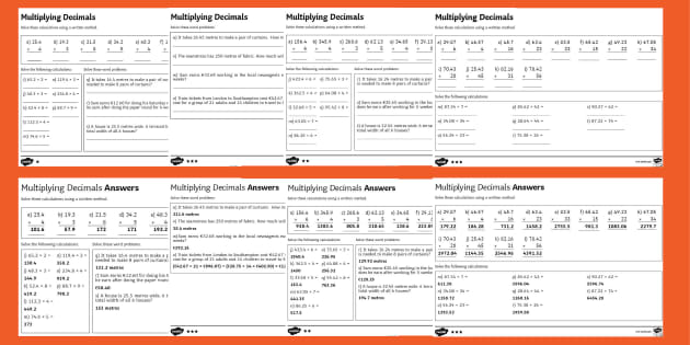 problem solving multiplication of decimals